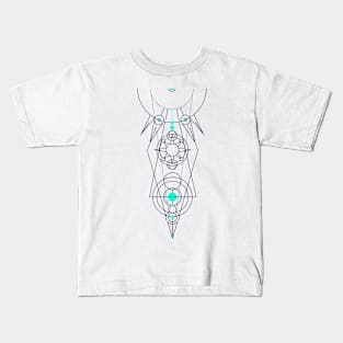 astronaut-symbol-lineart-print Kids T-Shirt